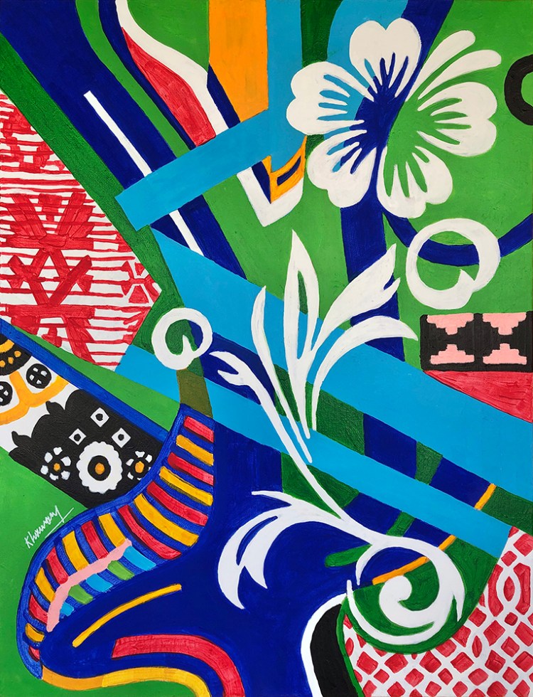 color echoes painting by tony khawam