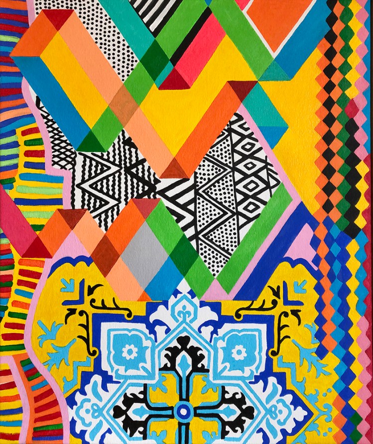 vibrant breeze painting by tony khawam
